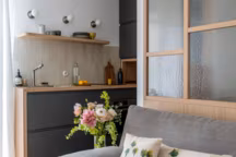 15 studios bien aménagés qui rivalisent avec les grands espaces.